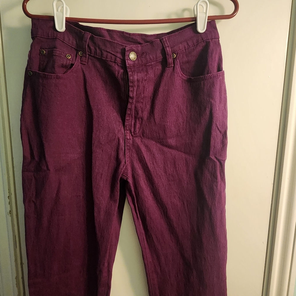 Purple Diane Gilman jeans size 8